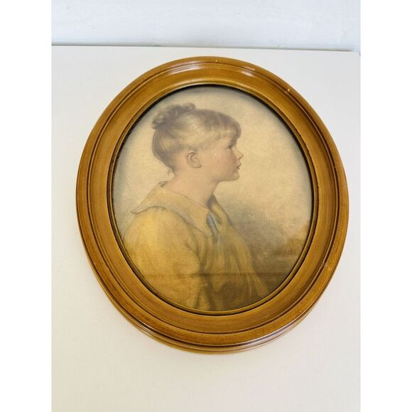 Vintage Framed Prints of Charlotte and Peter by Sidney Bell & Arthur Garrett - Picture 14 of 16